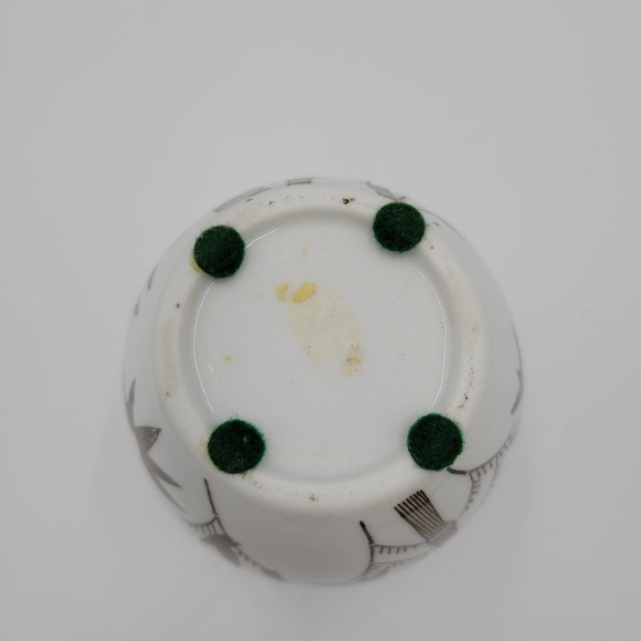 Art Pottery Stoneware Vase With Bamboo Print Clear Glaze - Picture 7 of 8